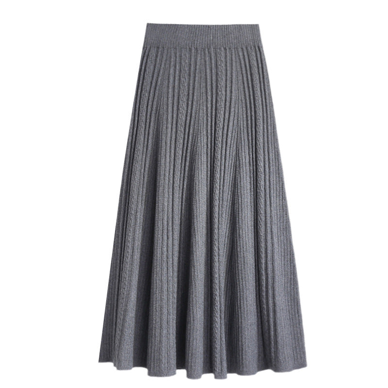 Damen Plissierter Maxirock mit komfortablem Gummibund Shop Nory