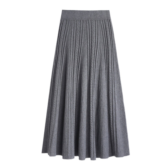 Damen Plissierter Maxirock mit komfortablem Gummibund Shop Nory