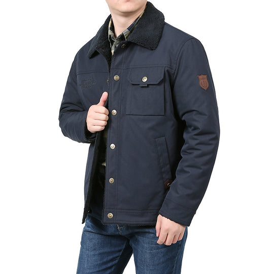 Herren Warme Fleecejacke mit hochgeschlossenem Kragen Shop Nory