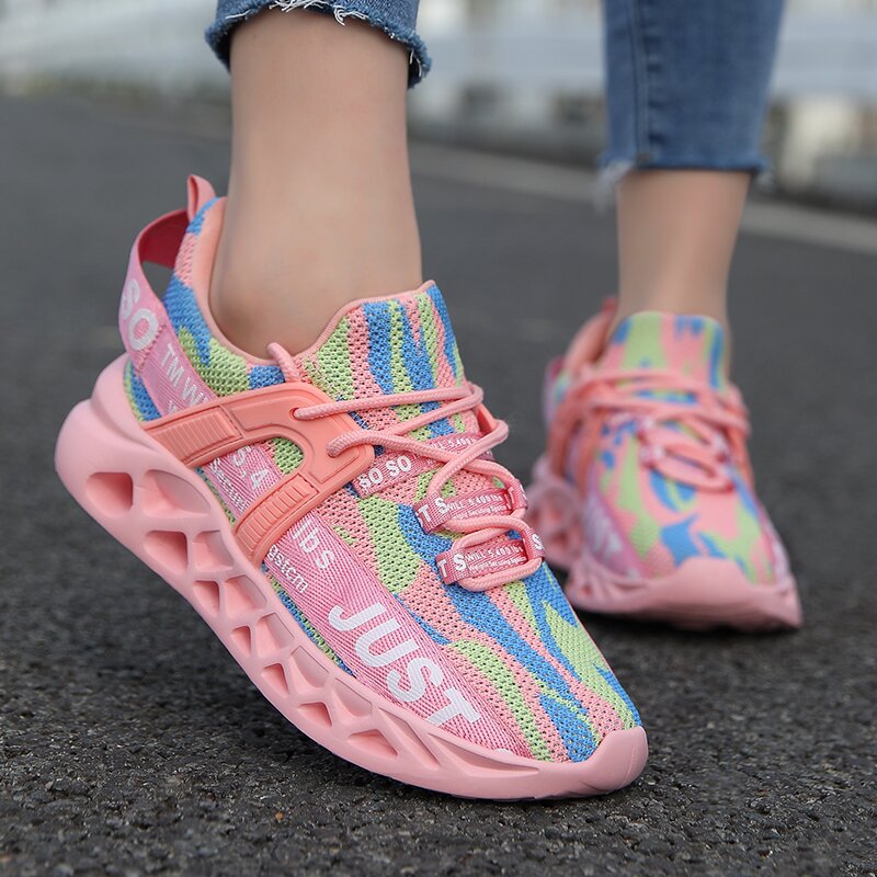 Damen Sportliche Luftpolster Sneakers mit atmungsaktivem Obermaterial Shopnory