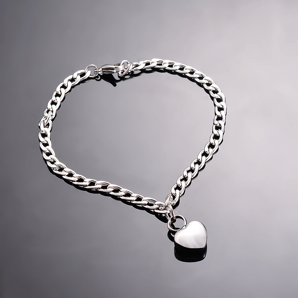 Damen Armband mit Herzanhänger und Pfotenmotiv Shop Nory