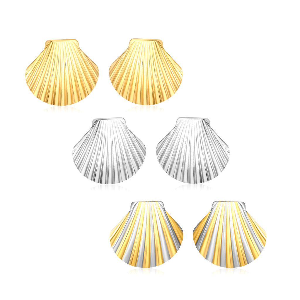 Damen Ohrstecker im Muschel-Design Shop Nory