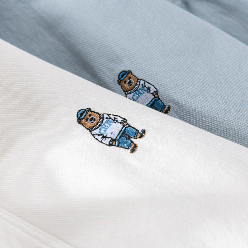 Herren Leichtes Hemd-Overshirt aus Baumwolltwill mit kleiner Figurenstickerei und kastigem Schnitt Shop Nory