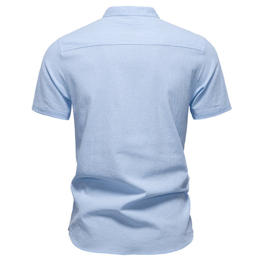 Herren Kurzarm Henley-Shirt mit praktischer Knopfleiste und modernem Design
