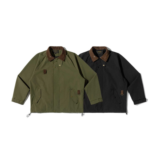 Herren Fieldjacke im Parka‑Stil mit Cordkragen und Utility‑Details Shop Nory