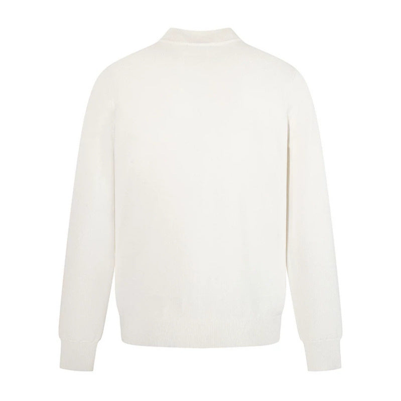 Herren Feinstrickpullover mit leichtem Stehkragen und gerippten Bündchen Shop Nory