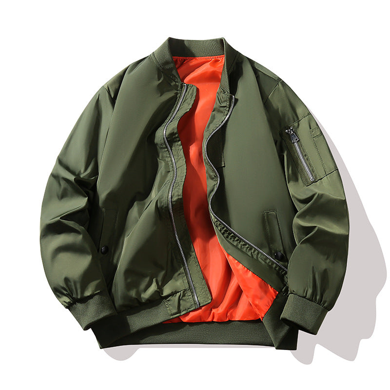Herren Modische Bomberjacke mit leuchtendem Innenfutter Shop Nory