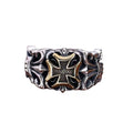 Herrenring mit kunstvollem Kreuzdesign Shop Nory