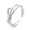 Damen offener Ring mit elegantem geschwungenem Design Shop Nory