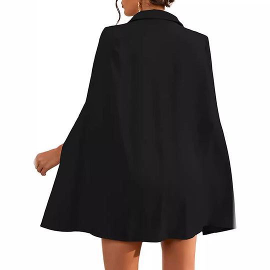 Damen Kurzblazerkleid mit Cape-Ärmeln und doppelreihiger Zierknopfleiste Shop Nory