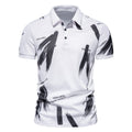 Herren Polo-Shirt mit modernem Grafikdesign und atmungsaktiver Baumwollmischung Shopnory