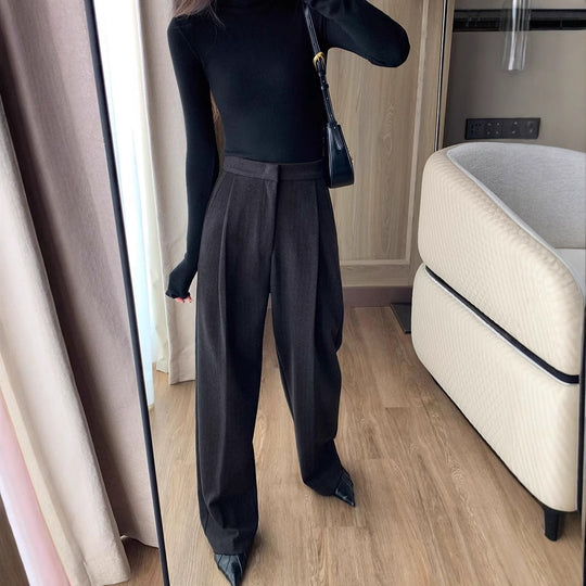 Damen Elegante Hoch taillierte Hose Shop Nory