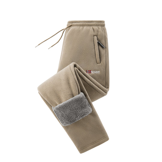 Damen Fleece-Jogginghose mit Teddy-Innenfutter und Reißverschlusstaschen Shop Nory