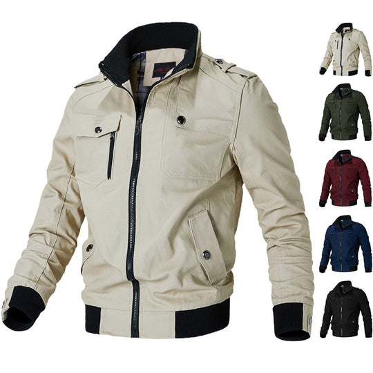 Herren Militärjacke mit mehreren Taschen Shop Nory