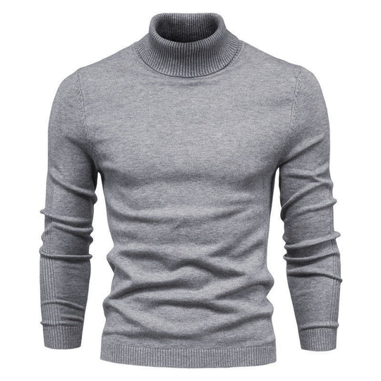 Herren modischer Rollkragenpullover aus feiner Merinowolle