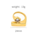Damen Offener Ring mit elegantem, geometrischem Design Shop Nory