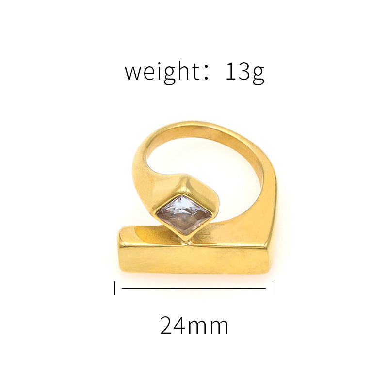 Damen Offener Ring mit elegantem, geometrischem Design Shop Nory