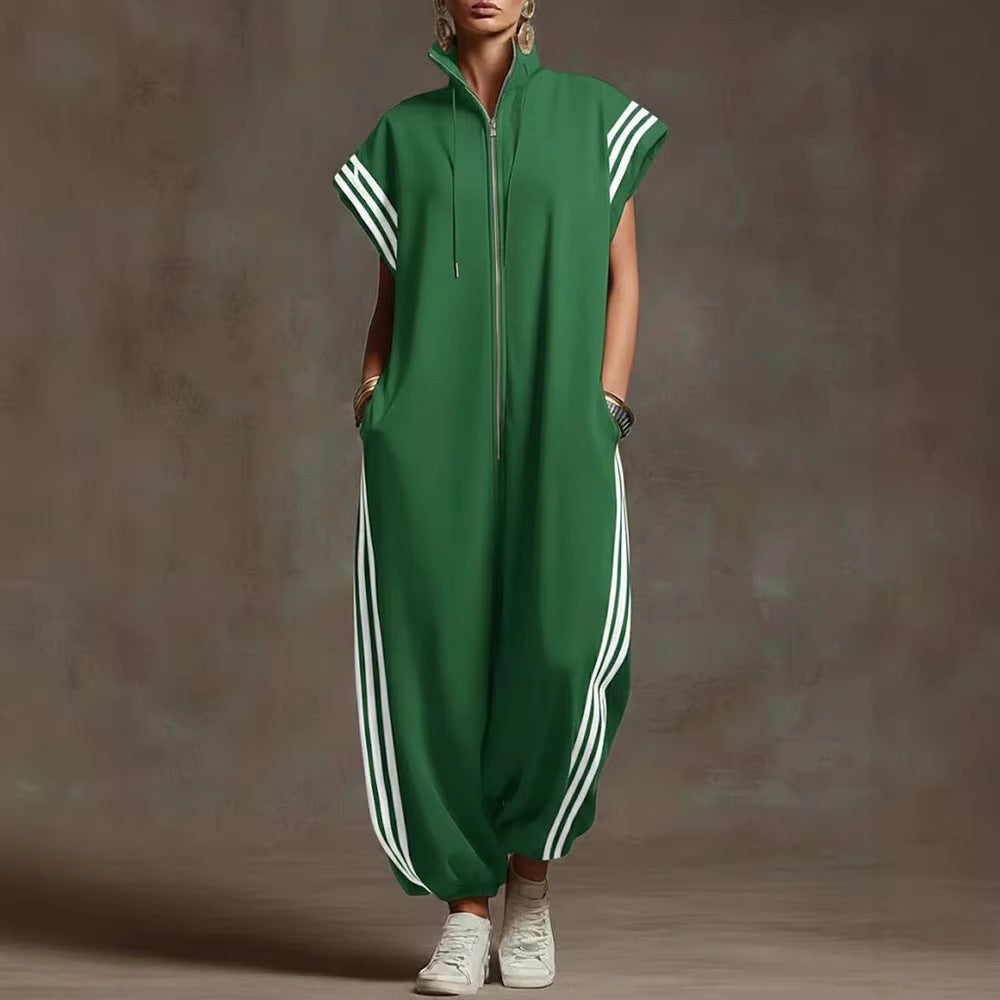 Damen Stylish Jumpsuit mit modernen Kontrasten Shopnory