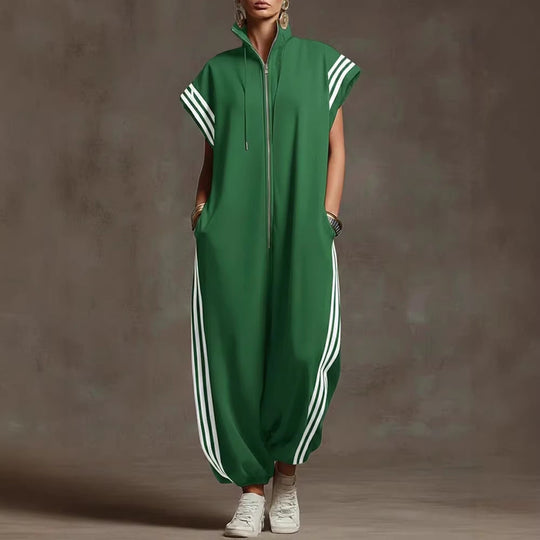 Damen Stylish Jumpsuit mit modernen Kontrasten Shopnory