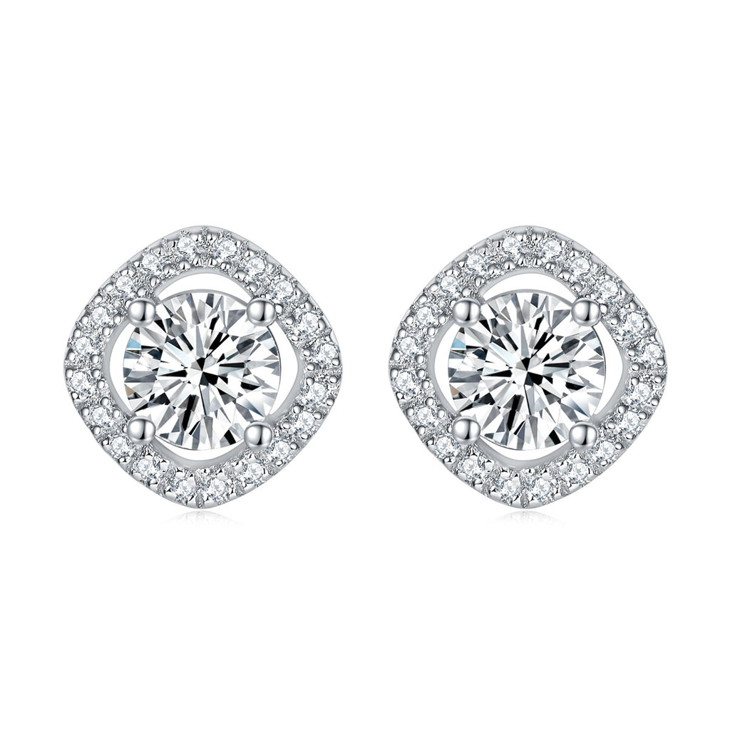 Damen Ohrstecker mit funkelnden Zirkonia und elegantem Design Shop Nory