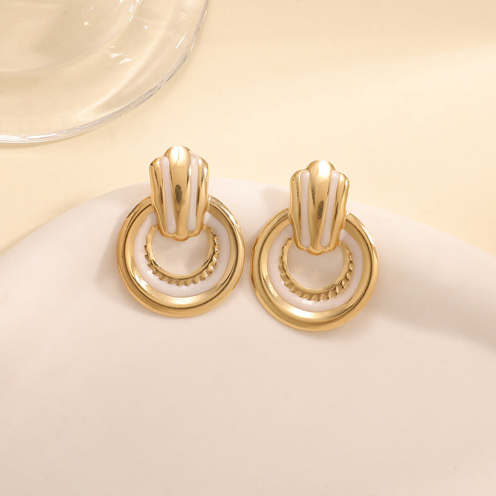 Damen Ohrringe im eleganten Muschel-Design Shop Nory