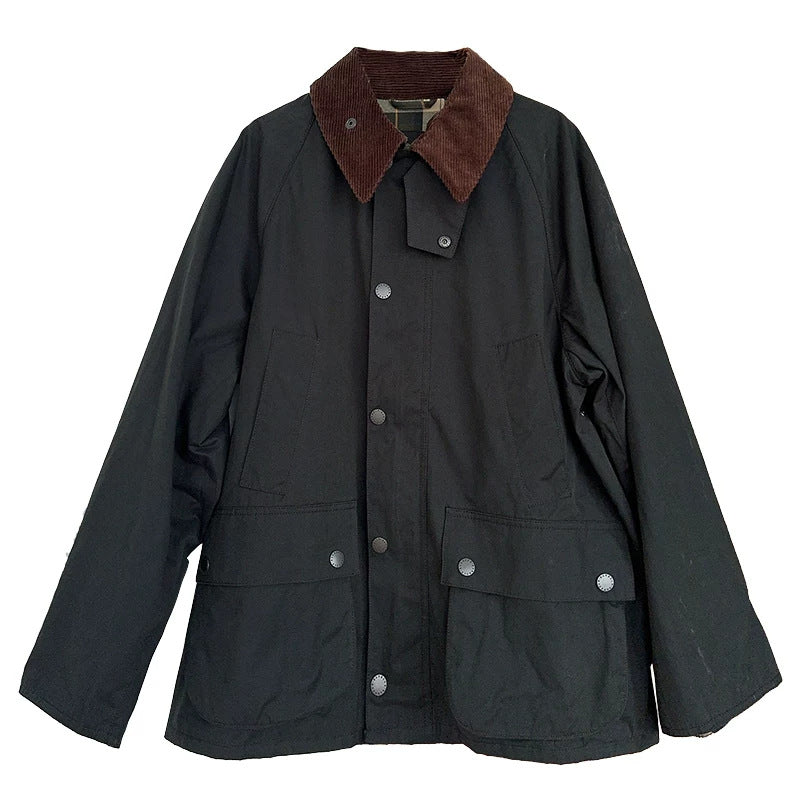 Damen Modische Utility-Jacke mit Karomuster Shop Nory