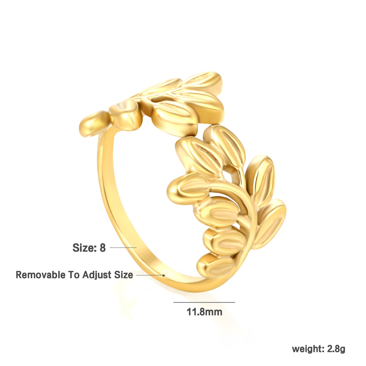 Damen offener Ring mit kunstvollem Design und anpassbarer Größe Shop Nory