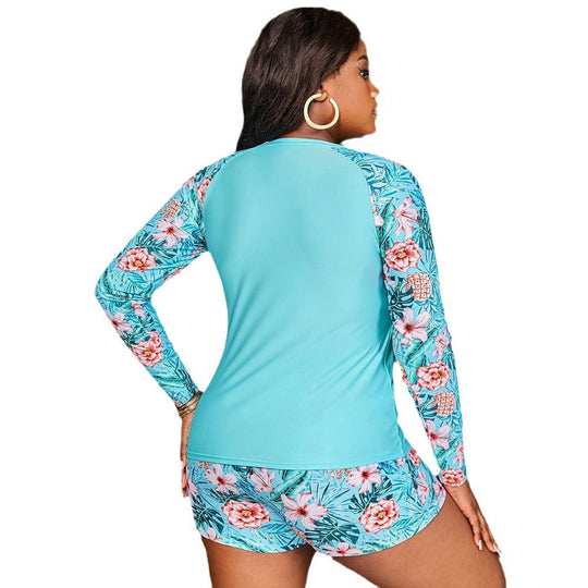 Damen UV-Schutz Badeoberteil und Shorts Set