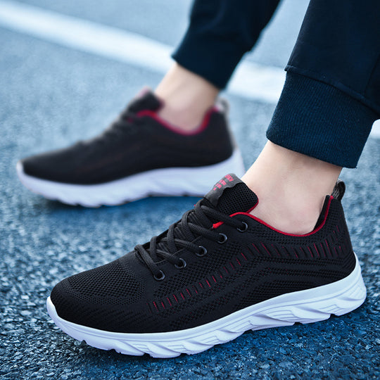 Herren Atmungsaktiver Strick-Laufsneaker mit dämpfender Wellen-EVA-Sohle Shopy Nory