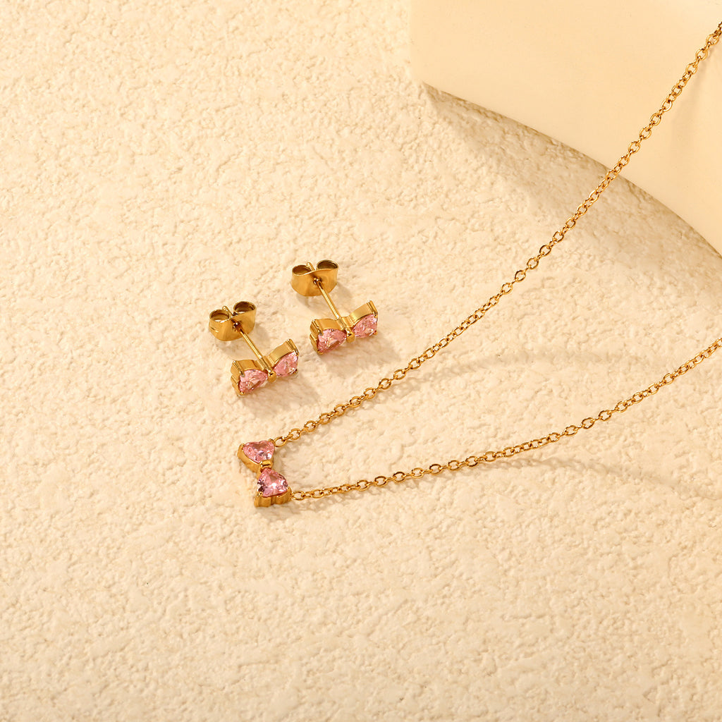 Damen Schmuckset mit funkelndem Schmetterlingsdesign Shop Nory