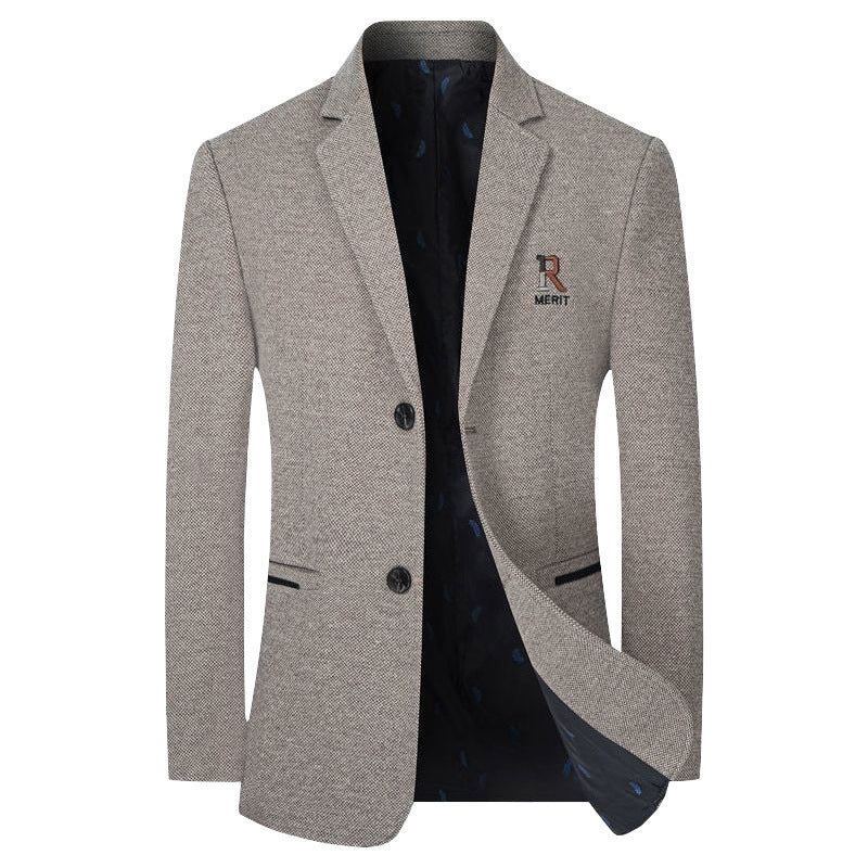 Herren Sakko Slim-Fit aus strukturierter Wollmischung mit kontrastiertem Innenfutter Shop Nory