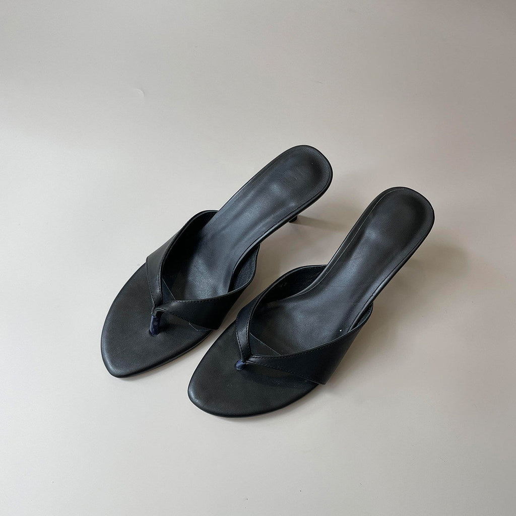 Damen elegante Slingback-Pantoletten mit geschwungenem Riemendesign