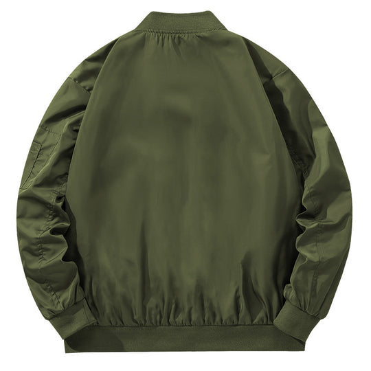 Herren modische Bomberjacke mit hoher Kragen und praktischen Reißverschlusstaschen Shop Nory