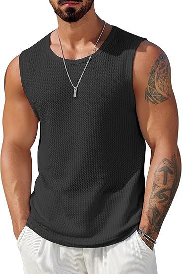 Herren Sportliches Tanktop mit atmungsaktiver Wabenstruktur ShopNory