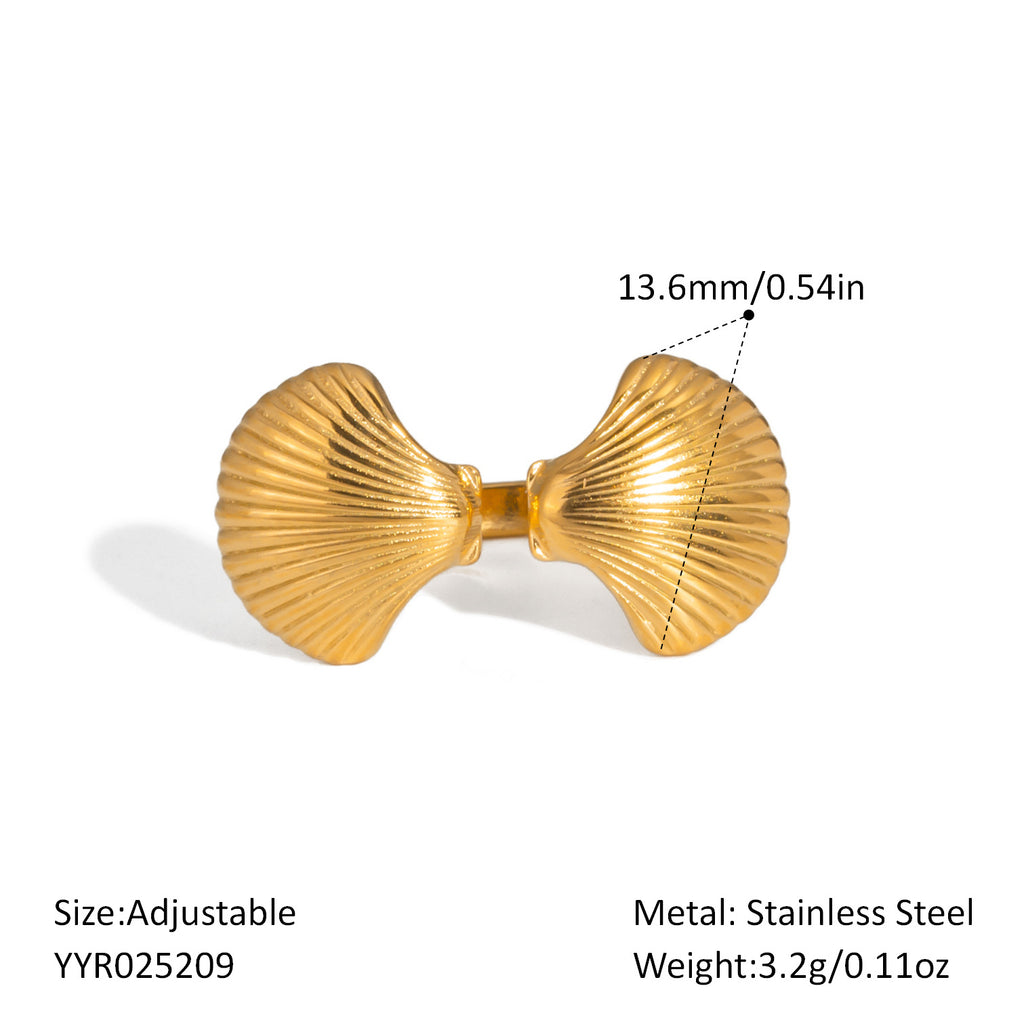 Damen Verstellbarer Sternenhaut Ring mit Edelstahlverarbeitung Shop Nory