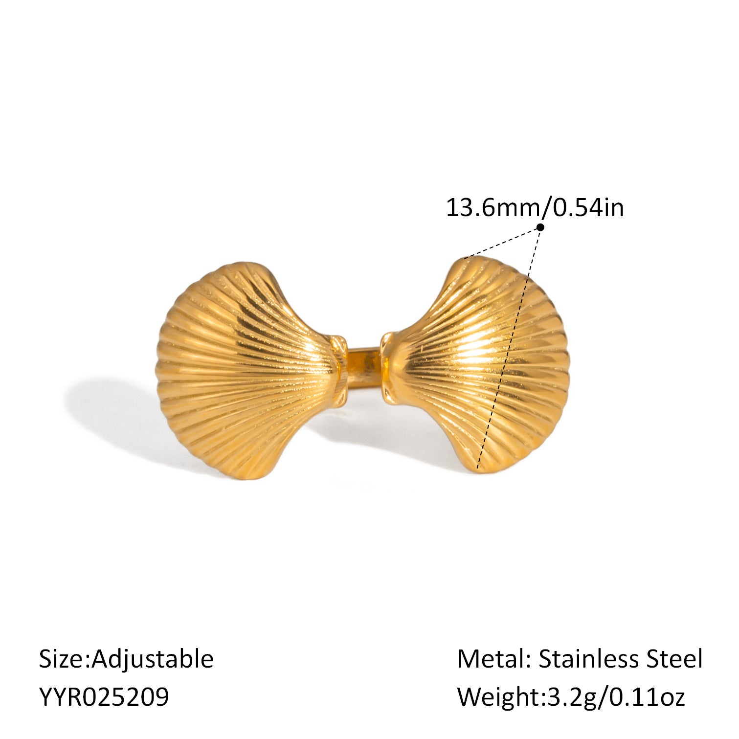 Damen Verstellbarer Sternenhaut Ring mit Edelstahlverarbeitung Shop Nory