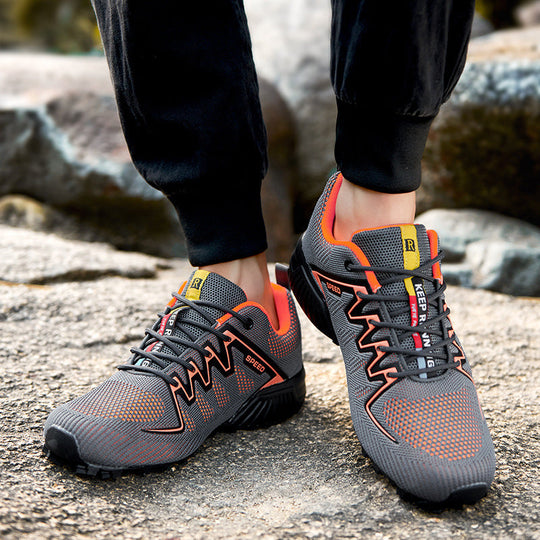 Damen Sportliche Trail-Laufschuhe mit atmungsaktiver Oberflächenstruktur und rutschfester Sohle