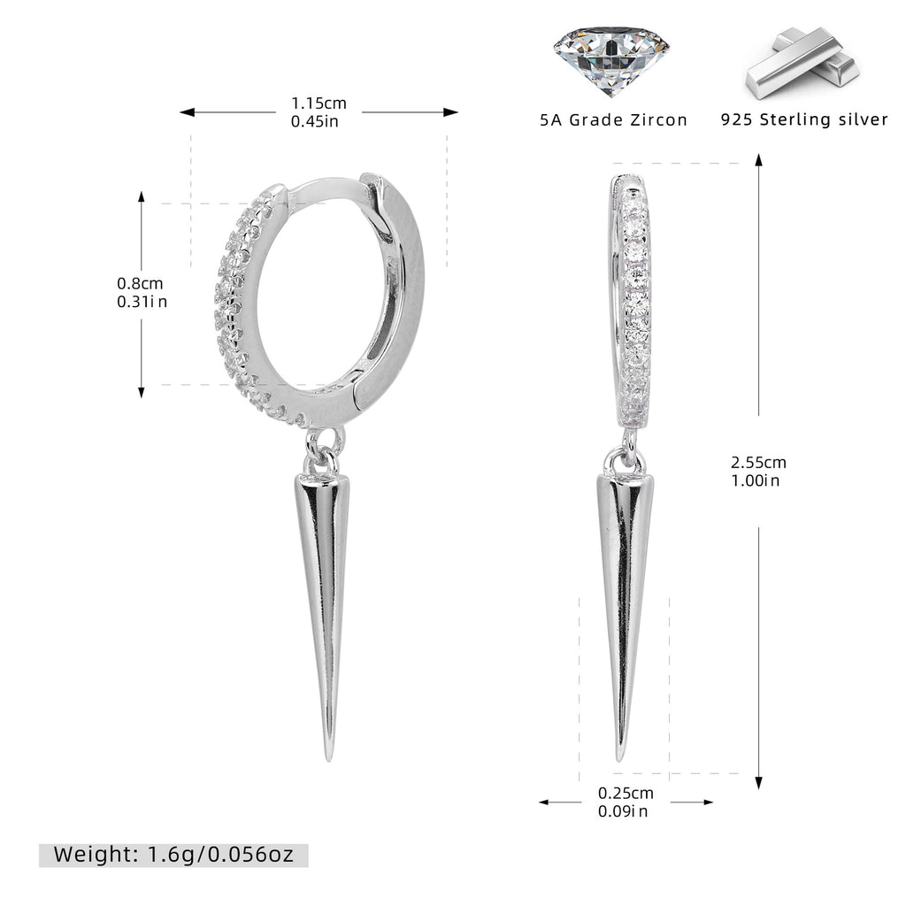 Damen Ohrhänger mit elegantem Spitzendesign aus 925 Sterling Silber Shop Nory