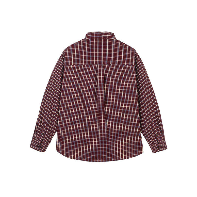 Herren Oversize Karo‑Hemd mit gerundetem Saum und diagonalem Brusttaschen‑Detail Shop Nory