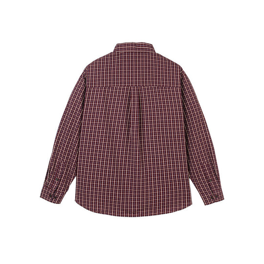 Herren Oversize Karo‑Hemd mit gerundetem Saum und diagonalem Brusttaschen‑Detail Shop Nory