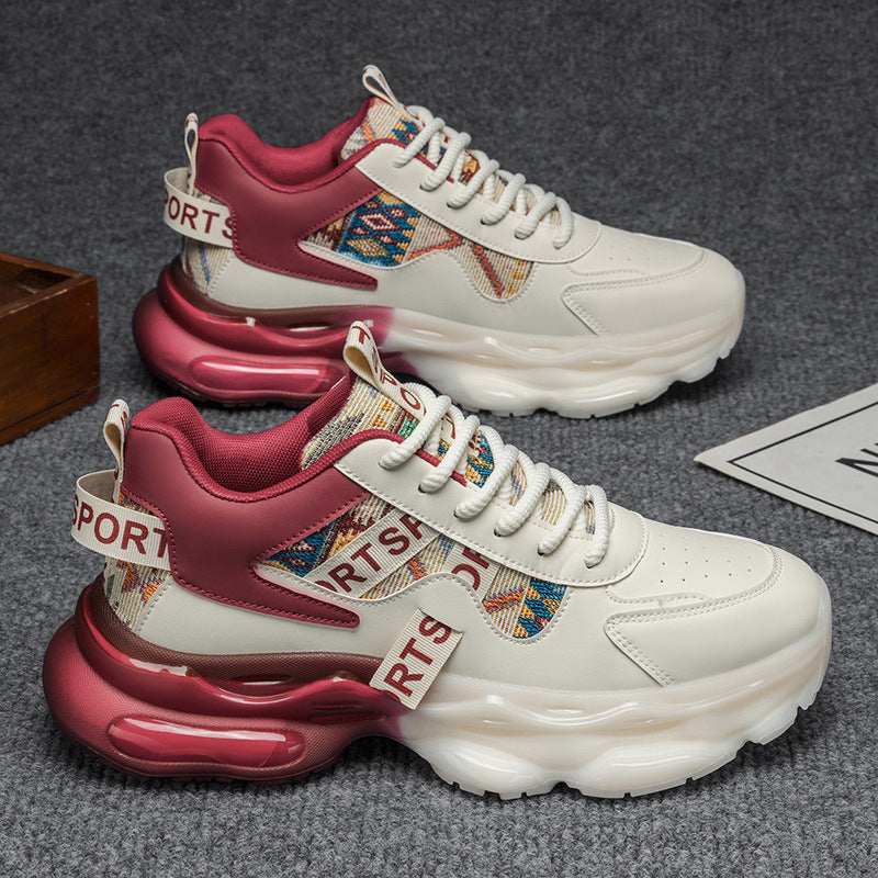 Damen Plateau-Sneaker mit voluminöser Sohle und gewebten Ethno-Details Shop Nory