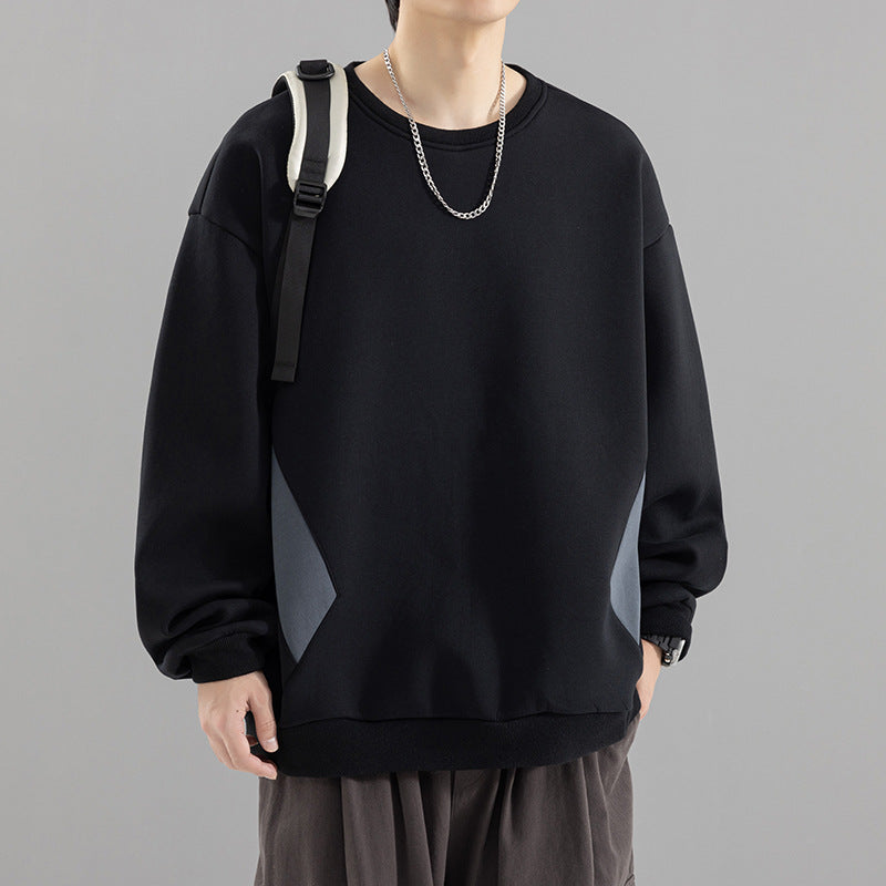 Herren Oversized Sweatshirt mit kontrastierenden Seitentaschen und weichem Fleecefutter Shop Nory