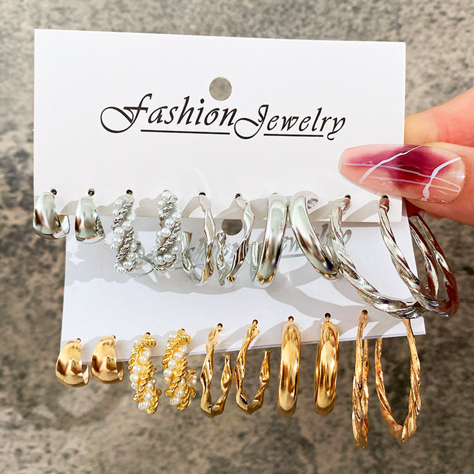 Damen Ohrringe Set mit glänzenden und kreativen Designs Shop Nory
