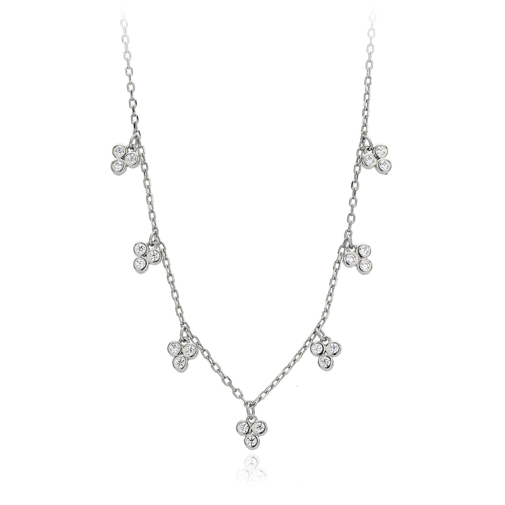 Damen Halskette mit funkelnden Zirkonen Shop Nory