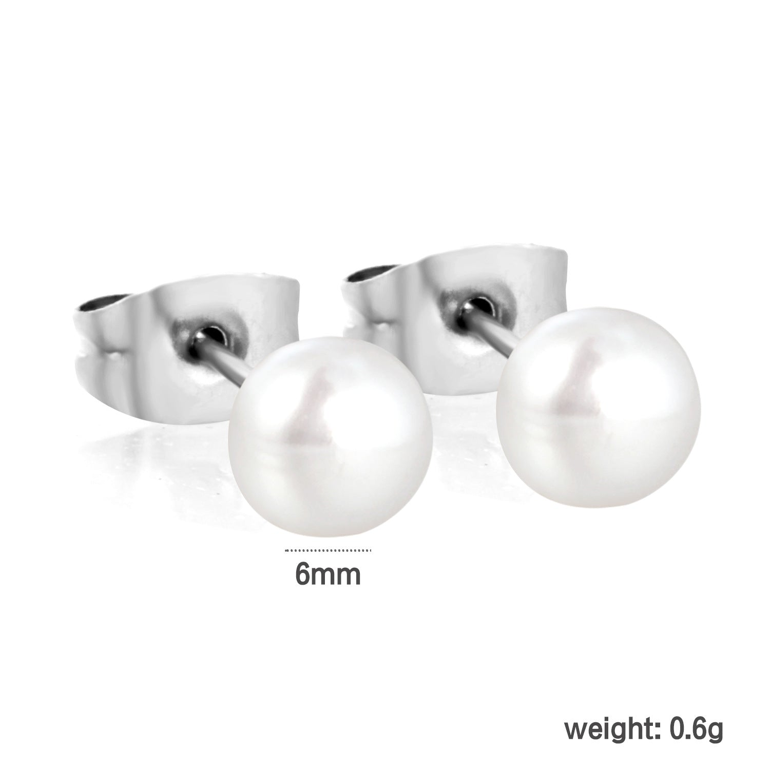 Damen Ohrstecker mit luxuriösen Perlen aus hochwertigem Edelstahl Shop Nory