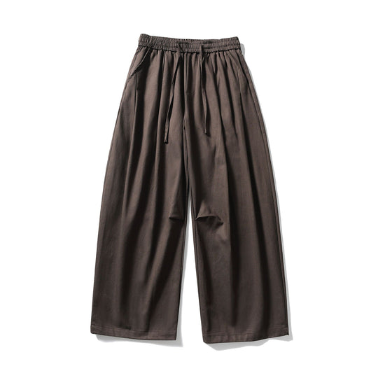 Damen Weite Culotte-Hose mit hohem elastischem Bund und Kordelzug Shop Nory