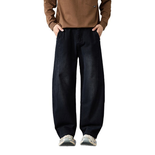 Herren Weit geschnittene Baumwoll-Canvas-Hose im Relaxed-Fit Shop Nory