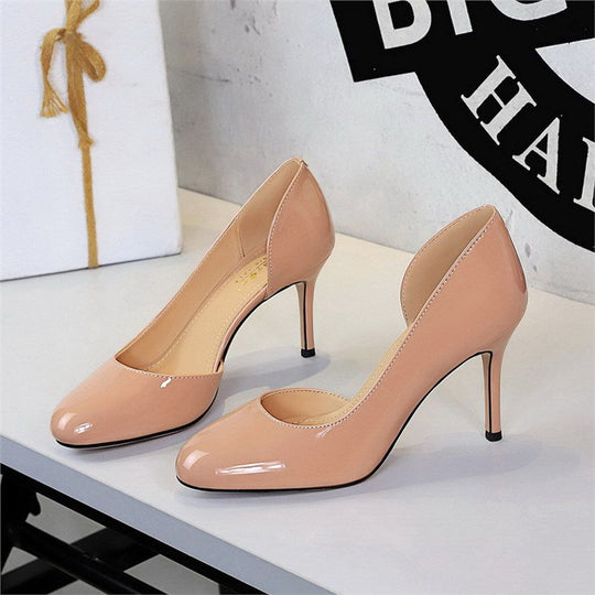 Damen Elegante Lack‑Pumps mit geschwungener Fersenlinie und mittelhohem Stiletto‑Absatz Shop Nory