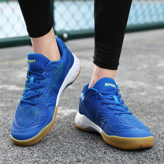 Damen Sportliche Badmintonschuhe mit rutschfester Sohle und atmungsaktiven Mesh-Einsätzen
