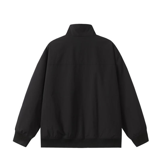 Unisex Kurz geschnittene Oversize-Bomberjacke mit Stehkragen, verdeckter Frontblende und Rippenbündchen Shop Nory